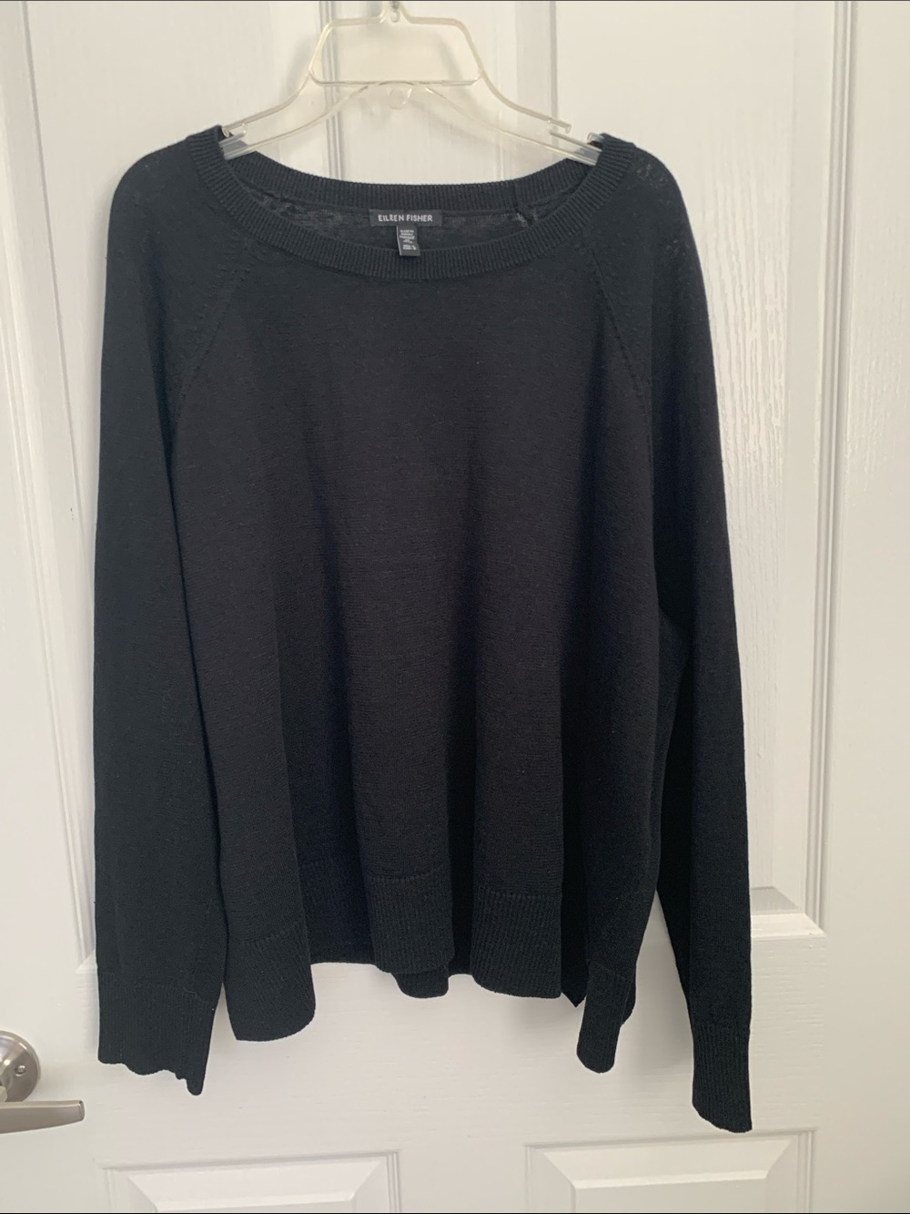 # 3/52 Eileen Fisher Men's Black Crewneck Pullover